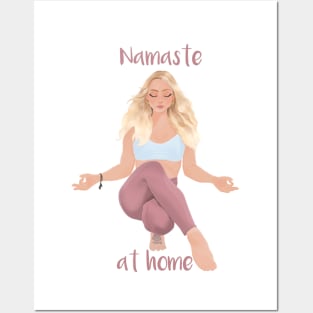 Namaste at home Posters and Art